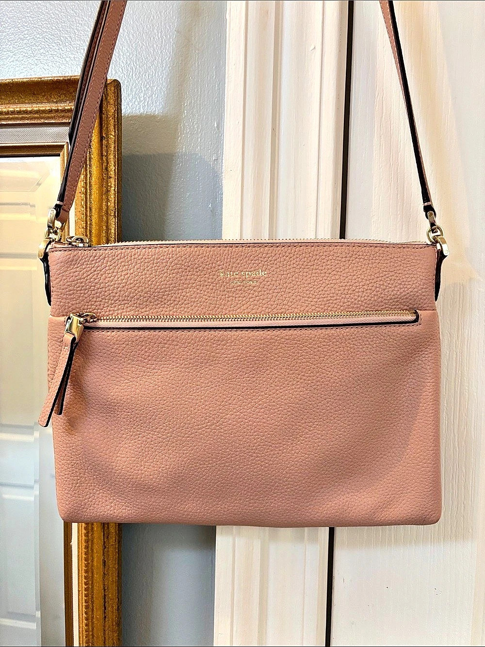 Kate Spade Pink Leather Crossbody Bag